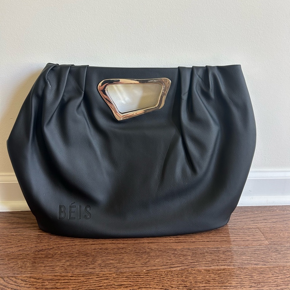 Limited Edition Beis Cactus Leather Tote in Black